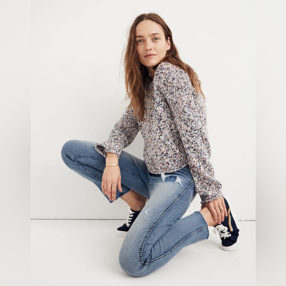 Madewell women’s Petite Stovepipe Jeans in Holburn Wash